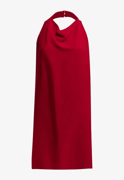 VALENTINO CADY COUTURE HALTERNECK MINI DRESS
