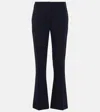 Valentino Gerade Hose Aus Cady Couture In Blau