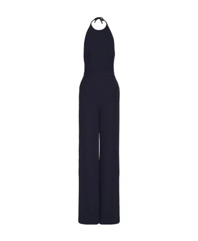 Valentino Cady Couture Jumpsuit In Blue