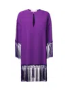 Valentino Cady Couture Midi Dress In Purple