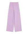 Valentino Cady Couture Wide-leg Pants In Purple