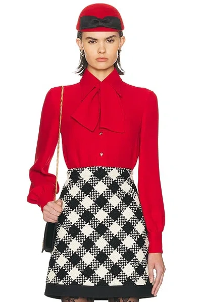 Valentino Cady Couture Shirt In Red