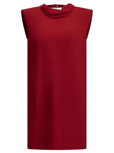 Valentino "cady Couture" Short Dress In Red