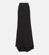 Valentino Black Couture Maxi Skirt In Black