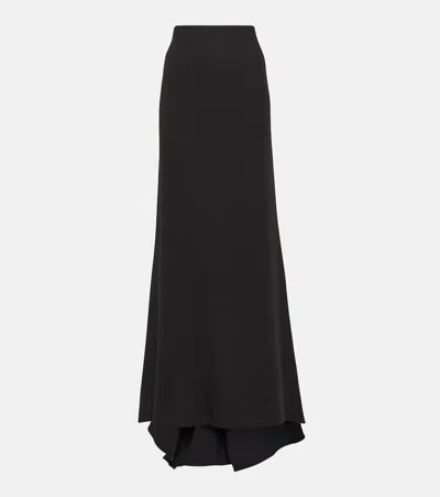 Valentino Black Couture Maxi Skirt In 0no Nero