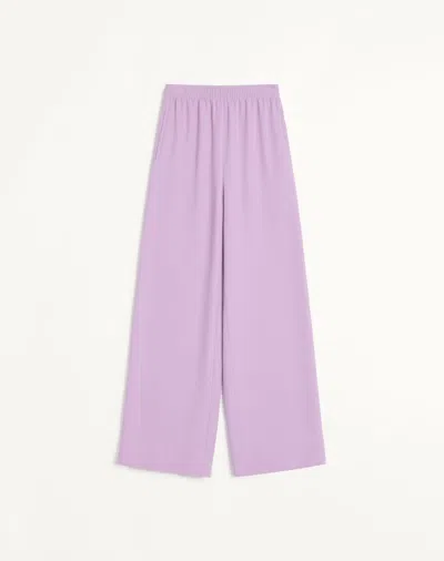 Valentino Cady Couture Trousers Woman Soft Wisteria 46 In Pink