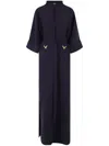 Valentino Cady Couture Vgold Gown In Blue