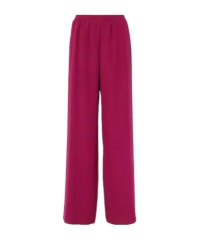Valentino Cady Couture Wide-leg Pants In Pink