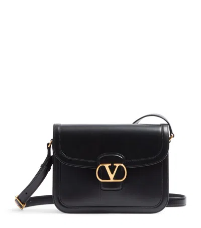 Valentino Garavani Calf Leather 9 To 5 Satchel In Black