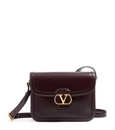 Valentino Garavani Calf Leather 9 To 5 Satchel In Brown