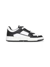 Valentino Garavani Men Two-tone Leather Freedots Sneakers In Black