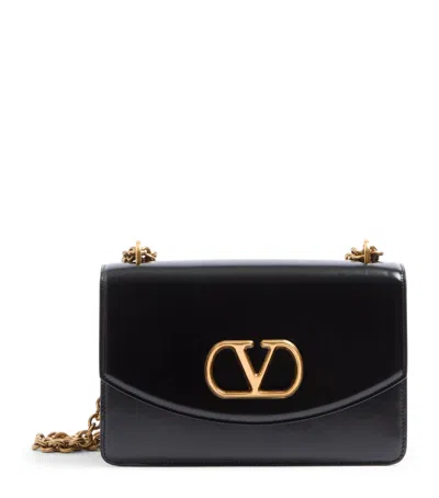 VALENTINO GARAVANI CALF LEATHER VAIN SHOULDER BAG