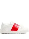 Valentino Garavani Contrast Leather Sneakers With Rubber Studs In Multi