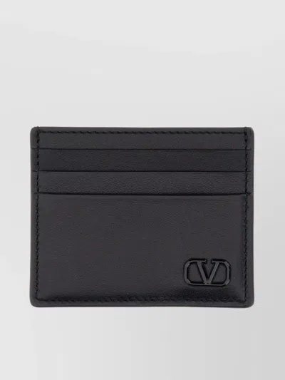 VALENTINO GARAVANI CALFSKIN "VLOGO SIGNATURE" CARD HOLDER