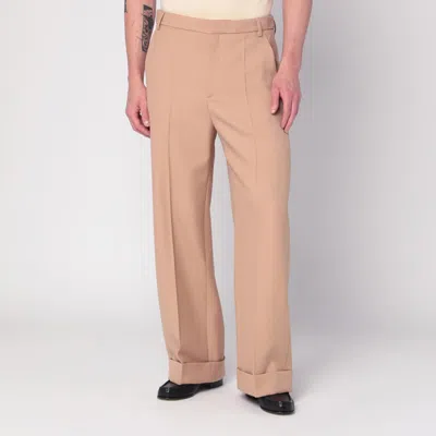 VALENTINO VALENTINO CAMEL-COLOURED WOOL TROUSERS