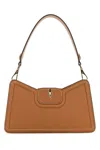 Valentino Camel Leather Vlogo Shoulder Bag