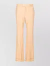 Valentino Camel Trousers With Side Pockets And Cuffs
