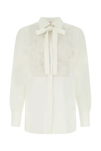 VALENTINO WHITE POPLIN SHIRT