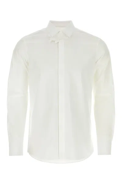 VALENTINO VALENTINO GARAVANI WHITE POPELINE SHIRT