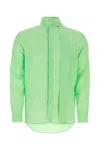 Valentino Silk Shirt With Long Sleeves And High Collar