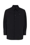 Valentino Rear Yoke Wool Blend Shirt