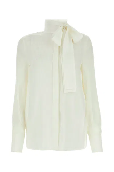 Valentino Toile Iconographe Jacquard Long-sleeved Blouse In Default Title