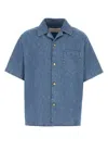 Valentino Garavani Oversized Denim Shirt With Button Closure