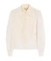 Valentino Camicia In Organdis In Birch Color