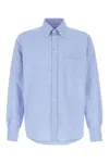 Valentino Camicia Maniche Lunghe Vlogo Signature Shirts Light Blue