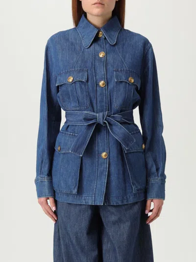 VALENTINO SHIRT VALENTINO WOMAN COLOR BLUE,G79017009