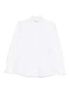 Valentino Garavani High-neck Shirt With Ruffles In White