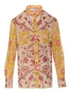 Valentino Crewneck Floral Pattern Collared Neck In Multi