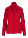 Valentino Schluppenbluse La Cour De Caur Aus Seide In Red