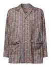 Valentino Cotton Muslin Pyjama Shirt In Red