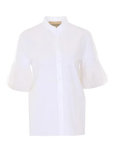 Valentino Garavani Embroidered Shirt In White