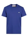Valentino Vlogo Patch Crewneck T-shirt In Azul