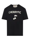 Valentino Crew Neck Graphic Print Short Sleeves T-shirt In Black