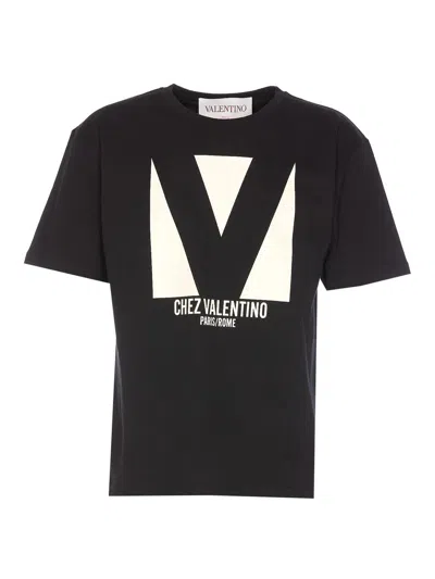 VALENTINO CHEZ VALENTINO PRINTED T-SHIRT