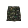 Valentino Straight-leg Camouflage-print Canvas Cargo Shorts