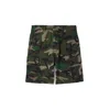 Valentino Straight-leg Camouflage-print Canvas Cargo Shorts In Green