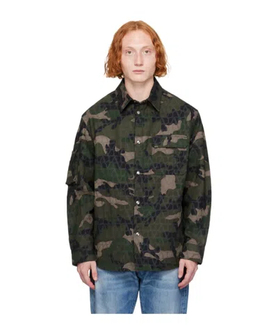 VALENTINO CAMOUFLAGE CASUAL JACKET