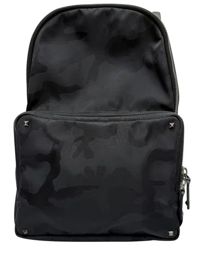 Pre-owned Valentino Garavani Valentino Camouflage Jacquard Backpack (authentic Pre-loved)
