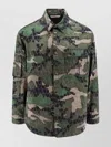 Valentino Men Cotton Jacket With Camouflage Motif