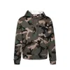 Valentino Camouflage Pattern Hoodie Sweatshirt Men In Green