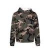 Valentino Camouflage Pattern Hoodie Sweatshirt Men In Green