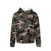 Valentino Camouflage Pattern Hoodie Sweatshirt Men In Multi