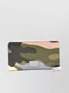Valentino Camouflage Pattern Rectangular Shape Wallets