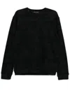Valentino Camouflage Print Crewneck Sweatshirt In Blue