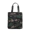 Valentino Camouflage-pattern Tote Bag In Black