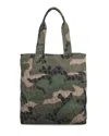 Valentino Camo Monogrammed Tote Bag In Verde